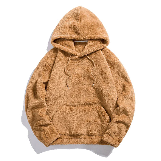 WW | Hooded Sherpa Pullover Ultra-Soft Fleece Hoodie for Cold Weather