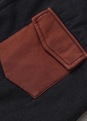 WW | zwei Taschen Feine Wintermäntel WW | roter Kapuzen-Baggy-Mantel