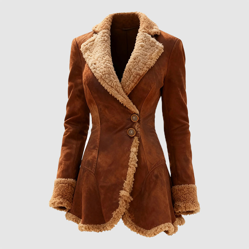 WW | Tailored Coat - Faux Fur Trim Button-Front Coat