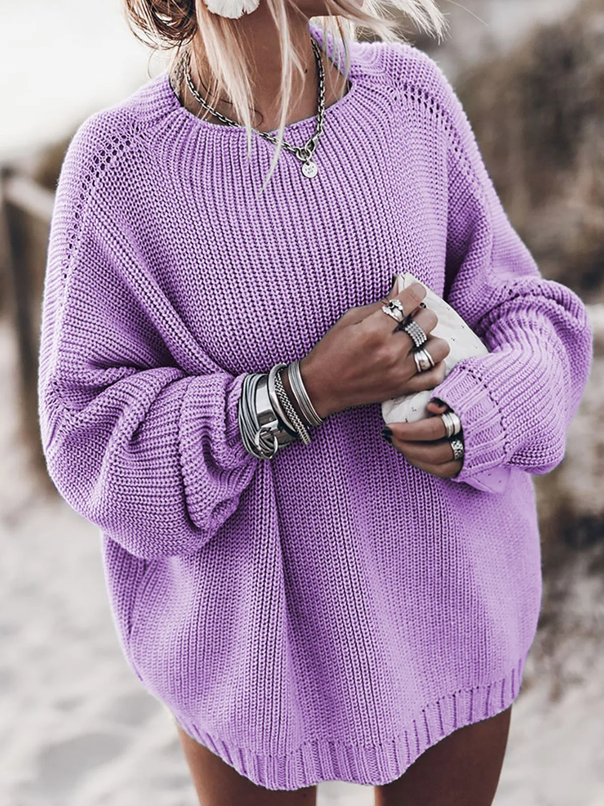 WW | Women's Cozy Seacoast Pullover Sweater Relaxed Fit & Soft Fabric