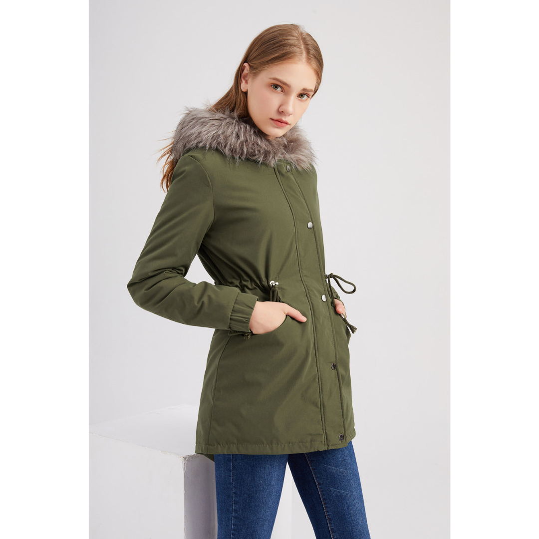 WW | Damen Warme Kapuzenparka Winterjacke