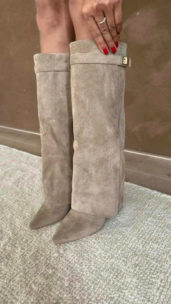 WW | Women's Ankle Hip Trousers - Elegant Black Leather Footwear for Style and Comfort