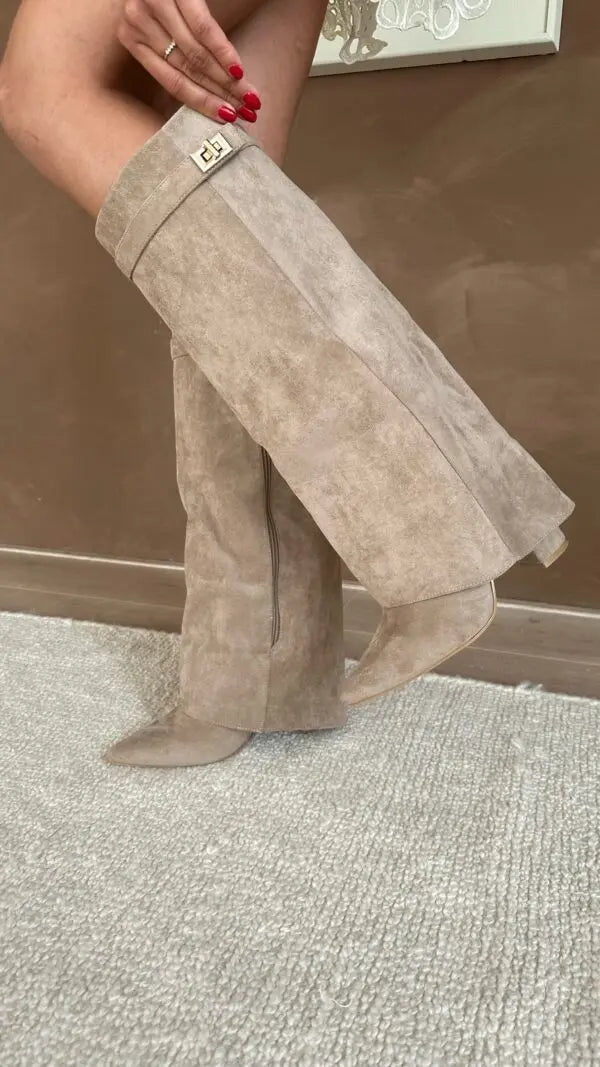 WW | Women's Ankle Hip Trousers - Elegant Black Leather Footwear for Style and Comfort