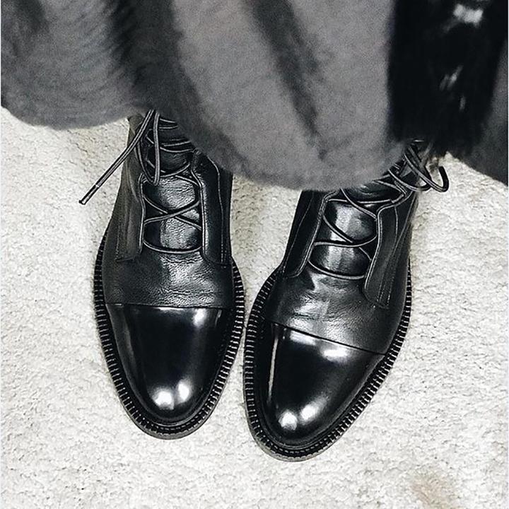 WW | Damen Leder Absatzstiefel Elegante & Vielseitige Schuhe