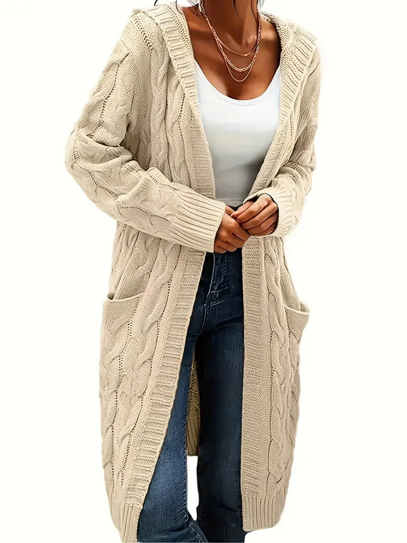 WW | Damen Langer Cardigan Gemütlich Weich Komfort für Mühelosen Stil