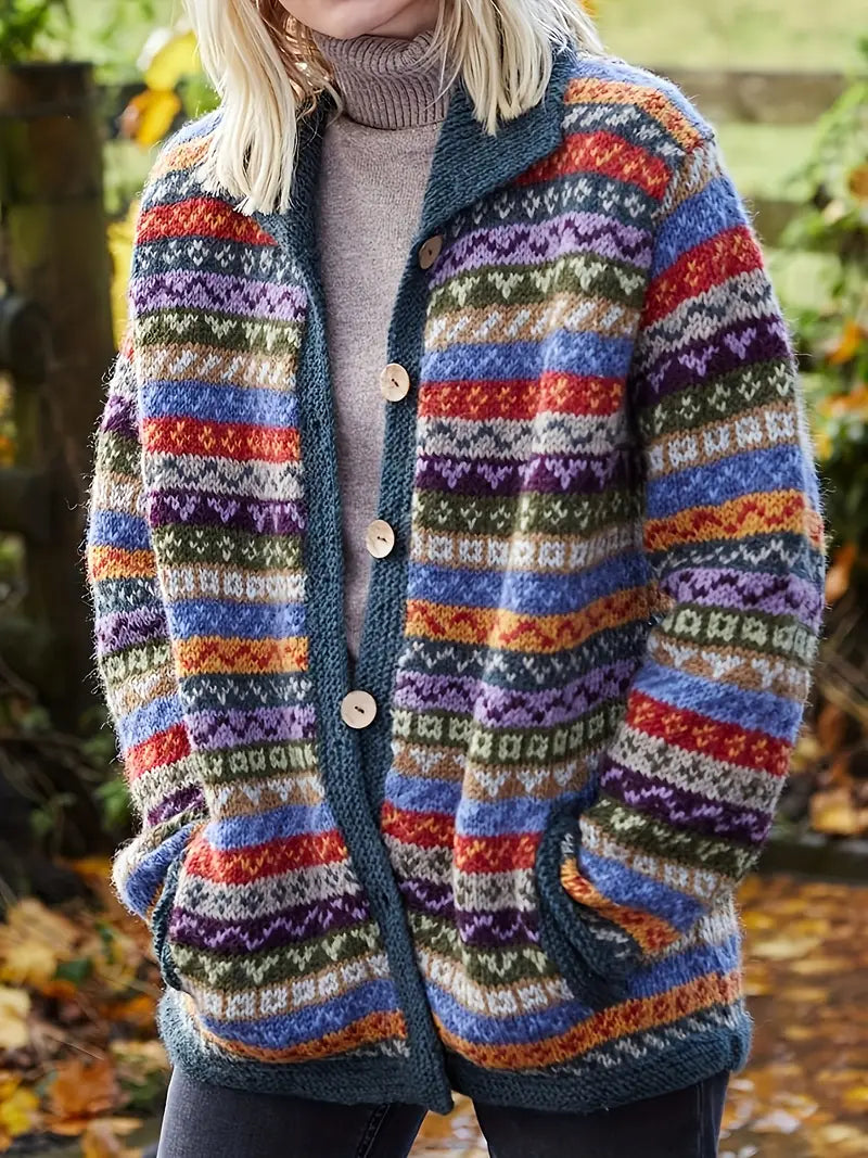 WW | Damen Überdimensionaler Schwarzer Cardigan Weich, Leichtes Layer