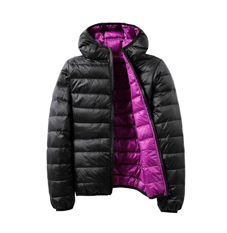 WW | Damen Übergangs Kapuzen-Puffermantel Winterjacke