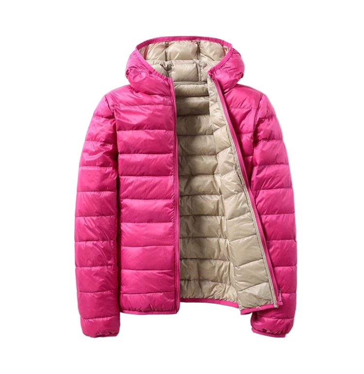 WW | Damen Übergangs Kapuzen-Puffermantel Winterjacke