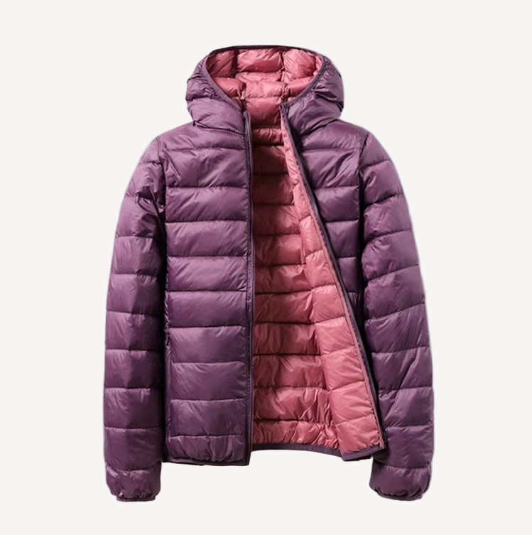 WW | Damen Übergangs Kapuzen-Puffermantel Winterjacke