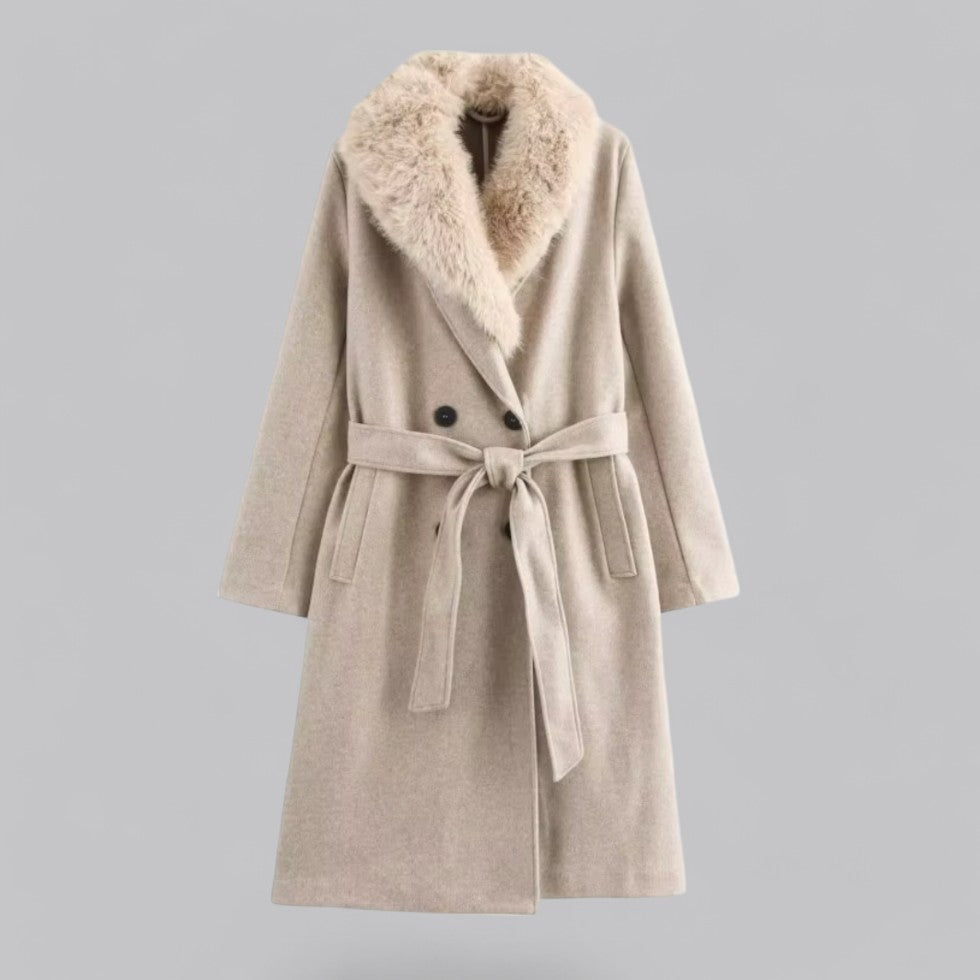 WW | Damen Beiger Trenchcoat Neppeluw