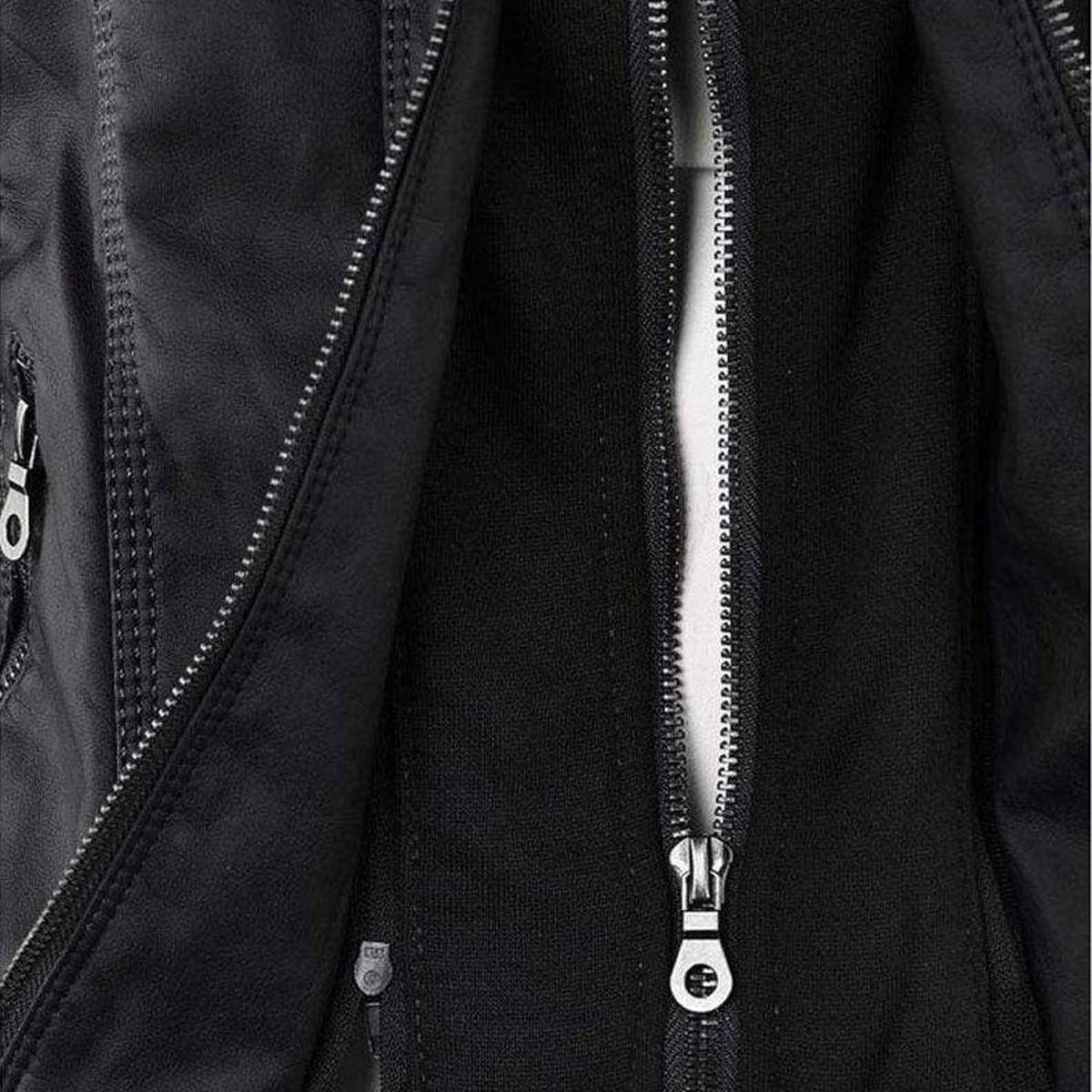 WW | Damen Schwarze Kapuzenjacke mit Reißverschluss