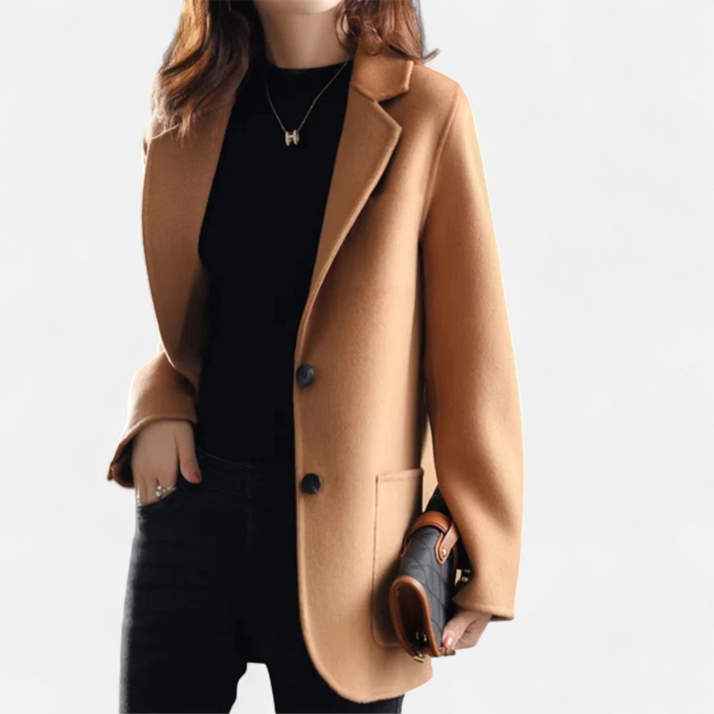 WW | Damen Klassischer Blazer Jacke Enganliegende Passform