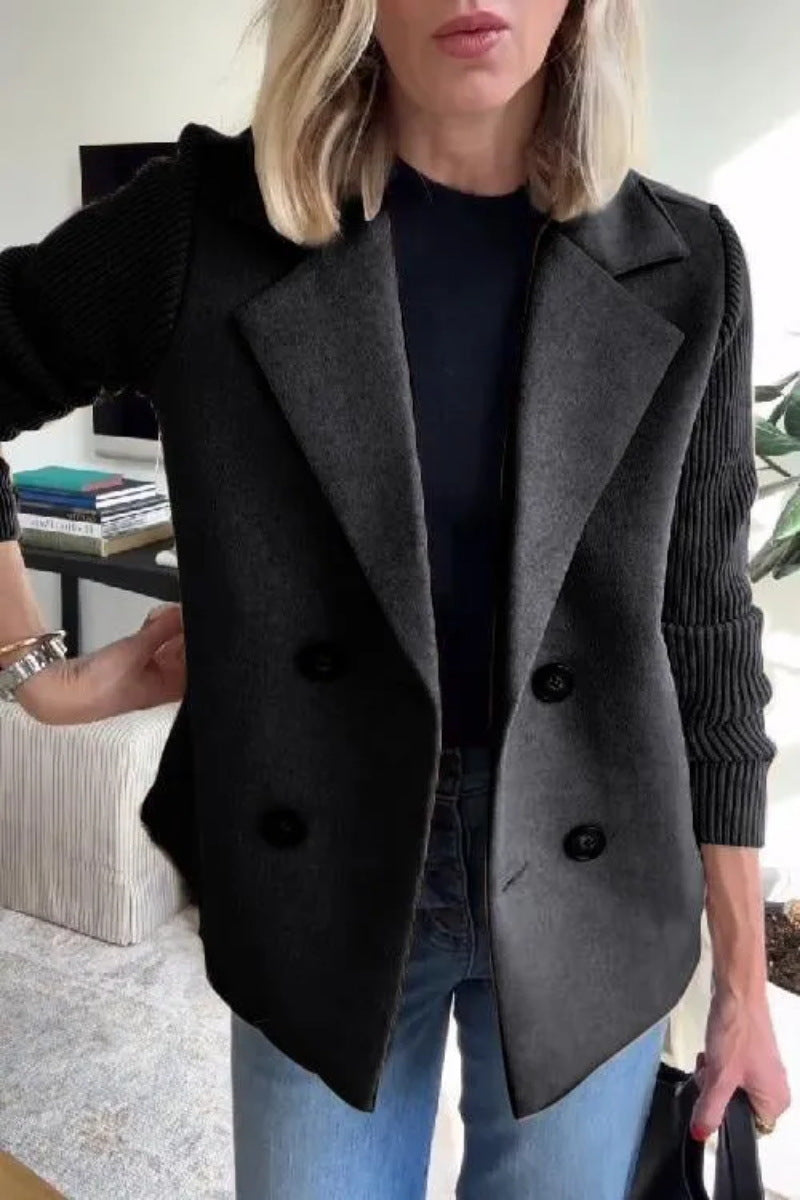 WW | Damen Blazerjacke mit Puffärmeln Wollmischung