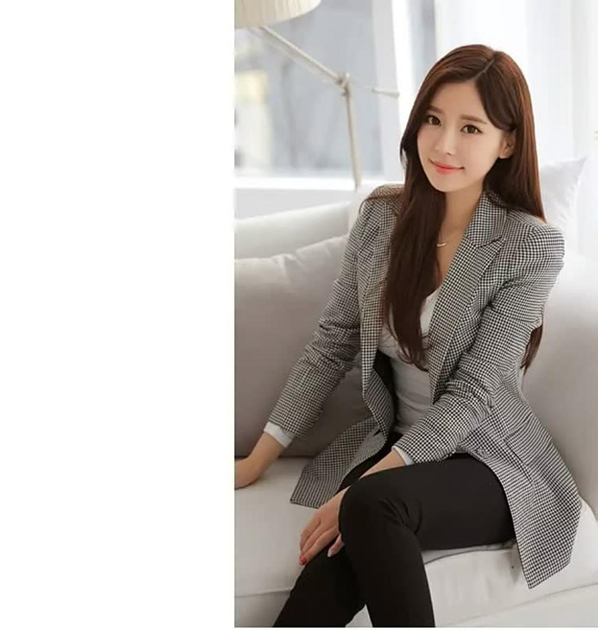 WW | Damen Freizeit Blazer Vielseitige Leichte Jacke