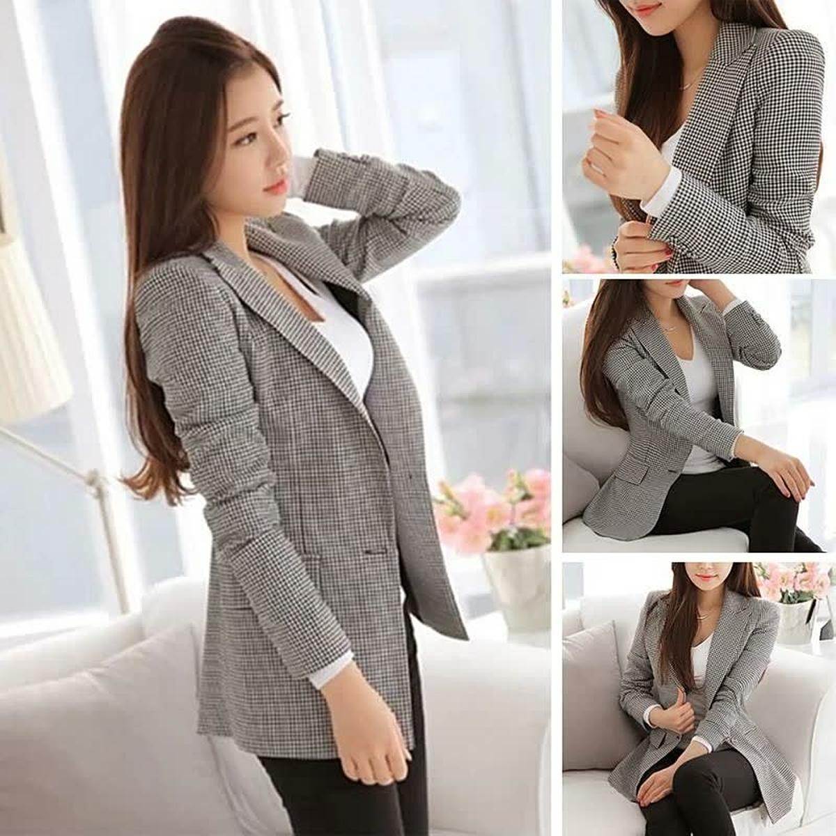 WW | Damen Freizeit Blazer Vielseitige Leichte Jacke