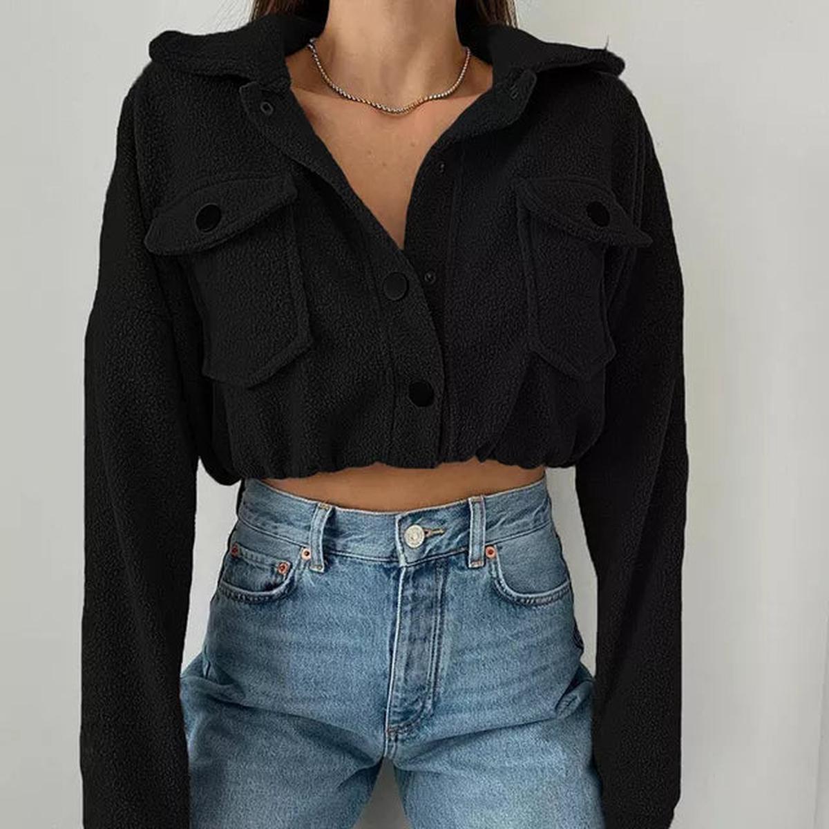 WW | Damen Klassische Bomberjacke mit Elastischen Bündchen