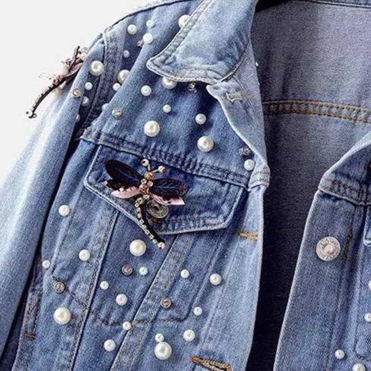 WW | Damen Klassische Denimjacke mit Lockerer Passform