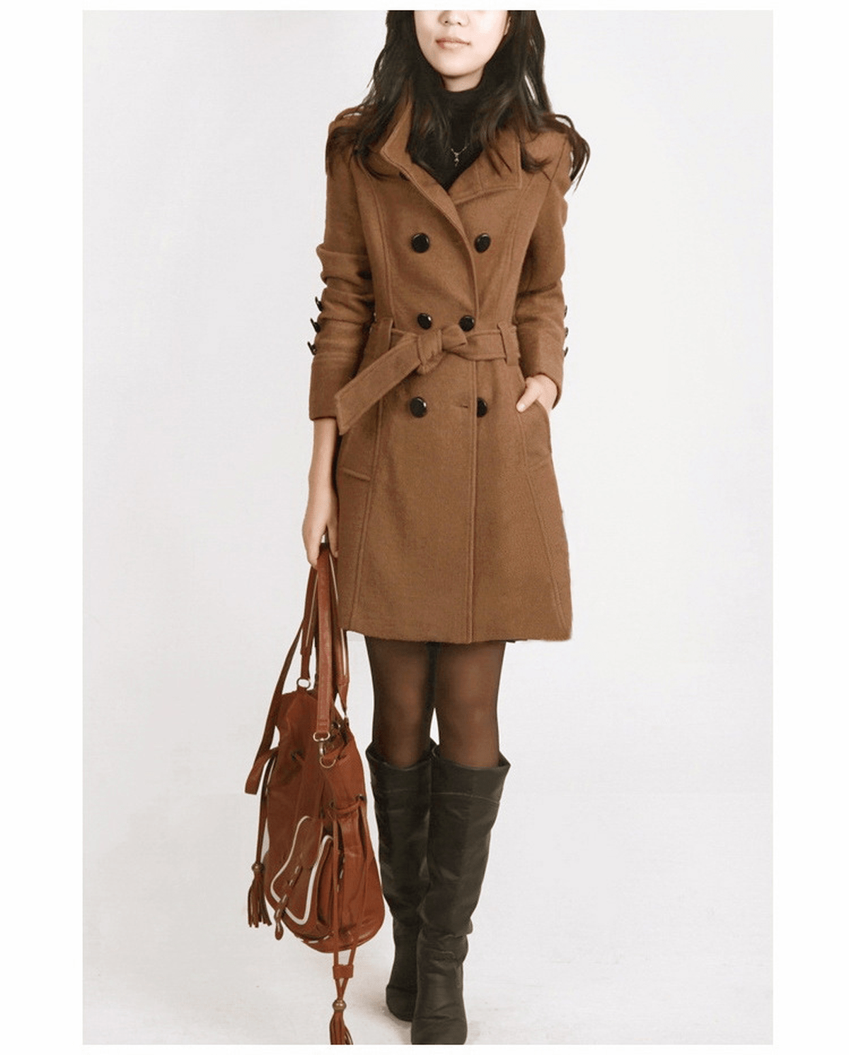 WW | Women's Classic Trench Coat with Adjustable Belt