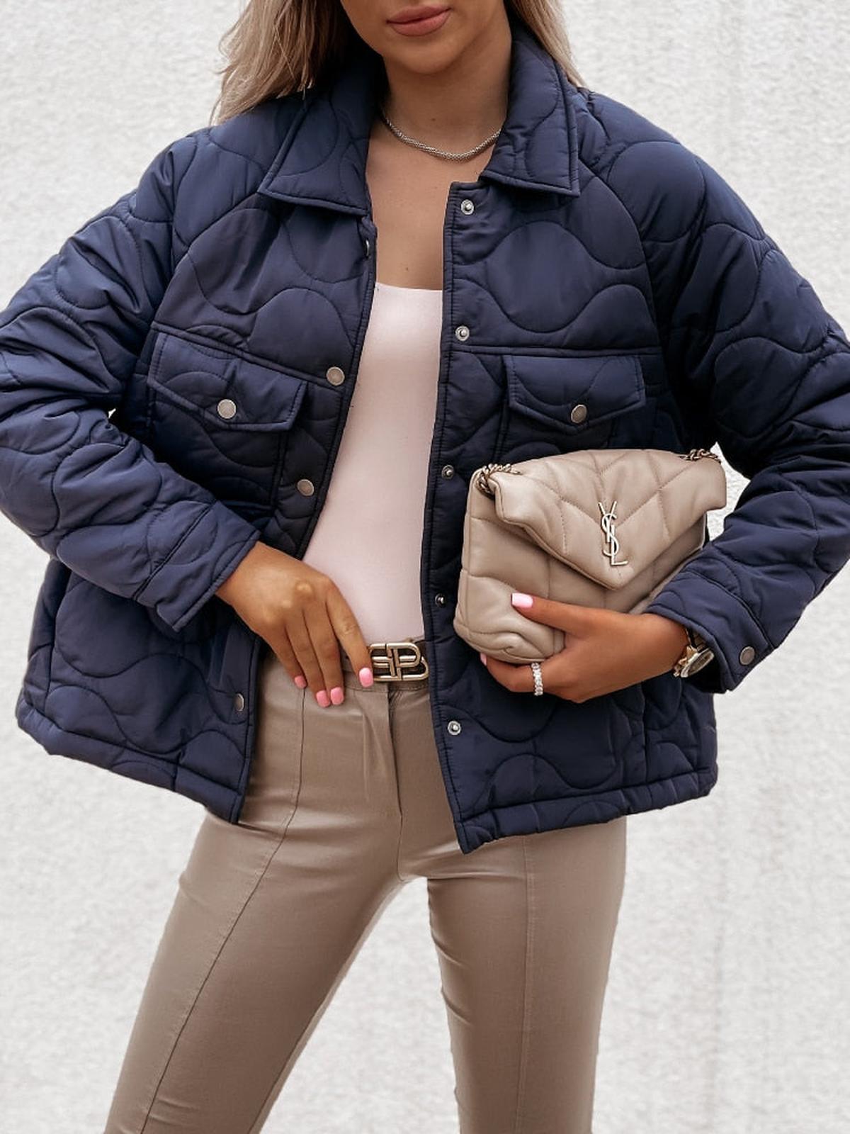 WW | Damen Klassische Vielseitige Jacke mit Taschen