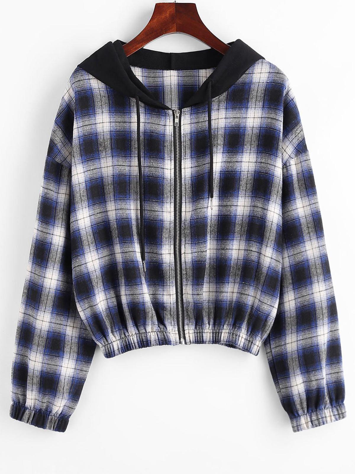 WW | Damen Cropped Jacke Modisches Vielseitiges Design
