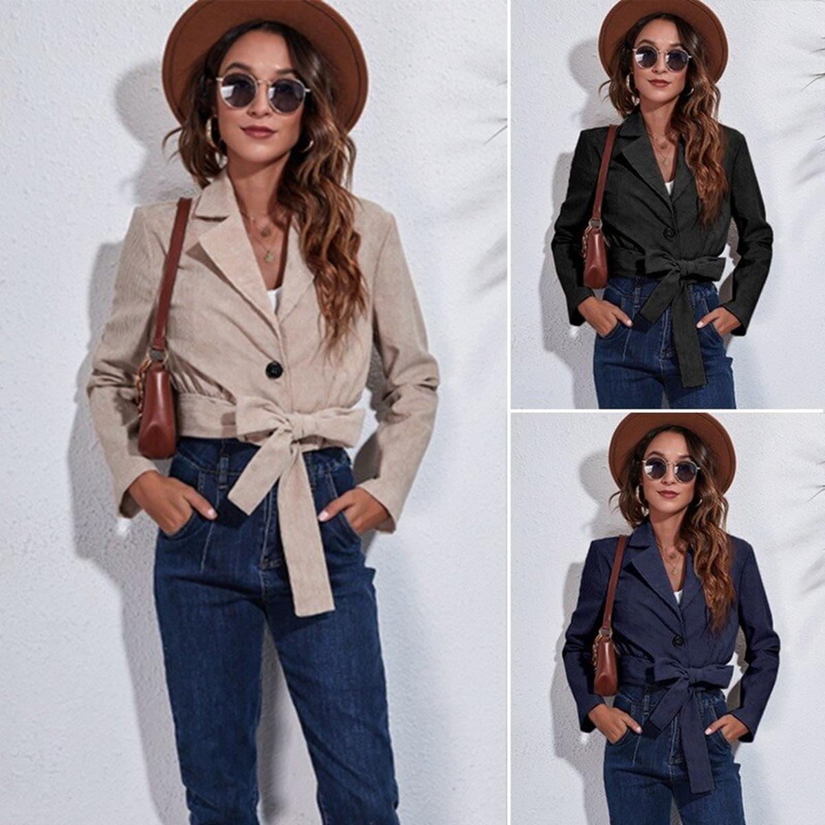 WW | Damen Kurze Übergangsjacke Frühjahr