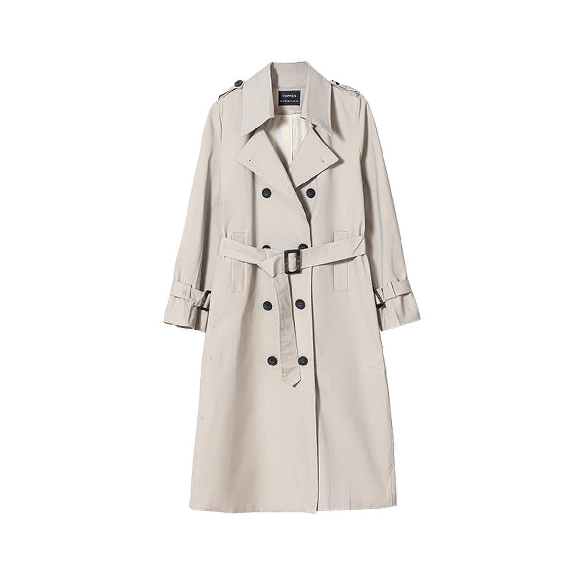 WW | Damen Eleganter Trenchcoat Wind Wetterfest