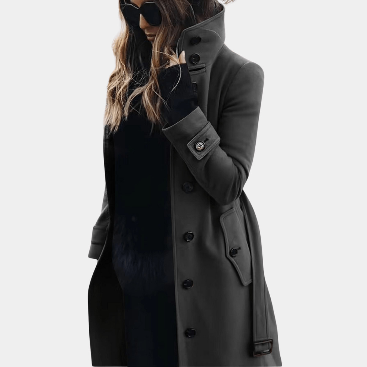 WW | Damen Eleganter Warmer Trenchcoat