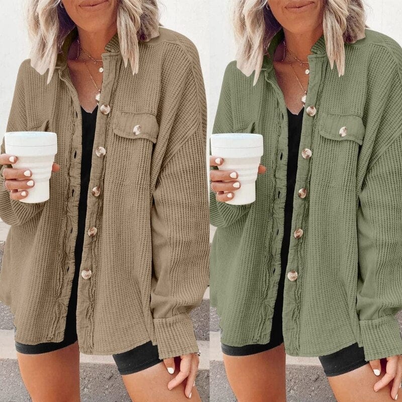 WW | Stylish Corduroy Jacket With Buttons