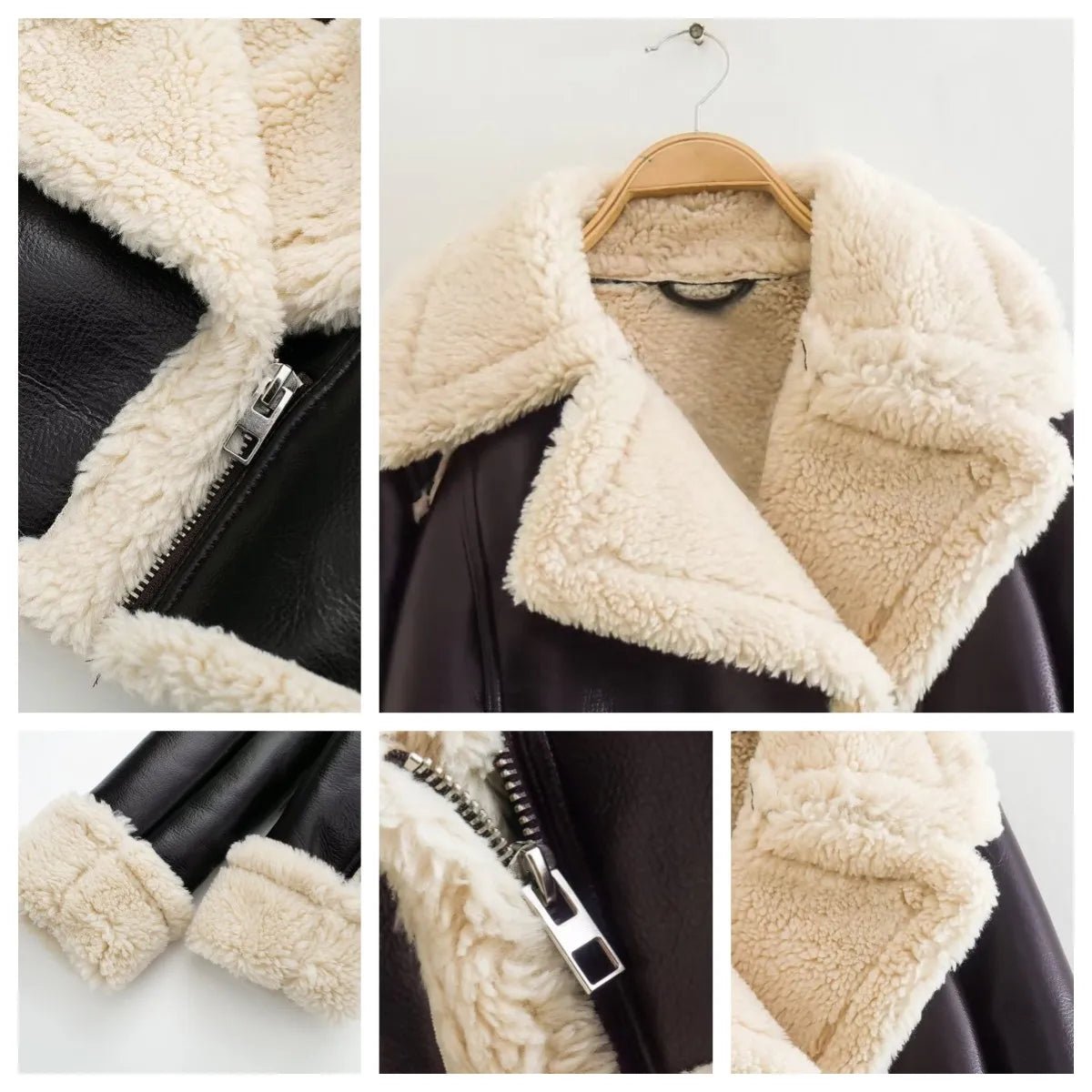 WW | Damen Fleecegefütterte Kurzjacke