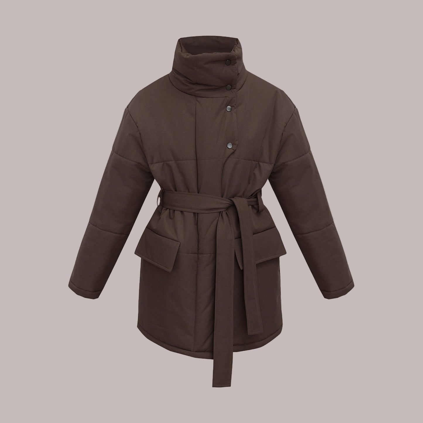 WW | Women's Quilted Cotton Jacket Oversized & Belted