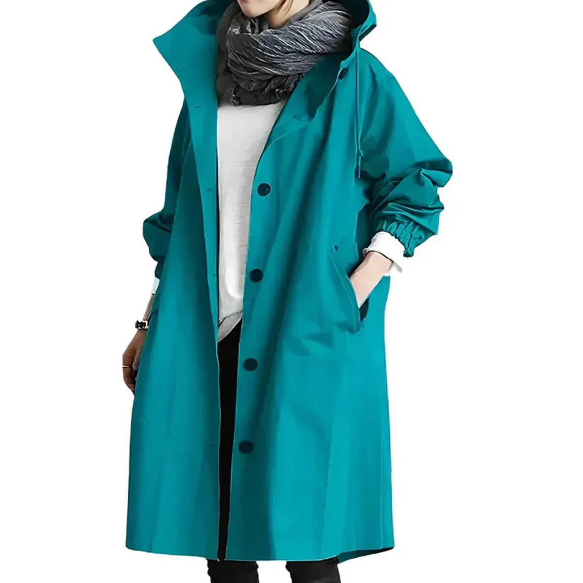 WW | Damen Leichte Kapuzen Windbreaker Jacke Wasserabweisend