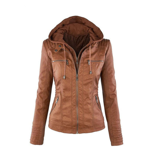 WW | Damen Leichte Leder Sommerjacke