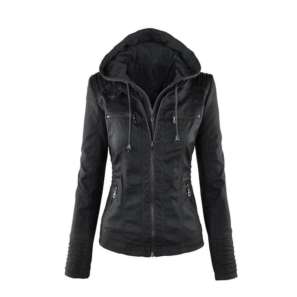 WW | Damen Leichte Leder Sommerjacke