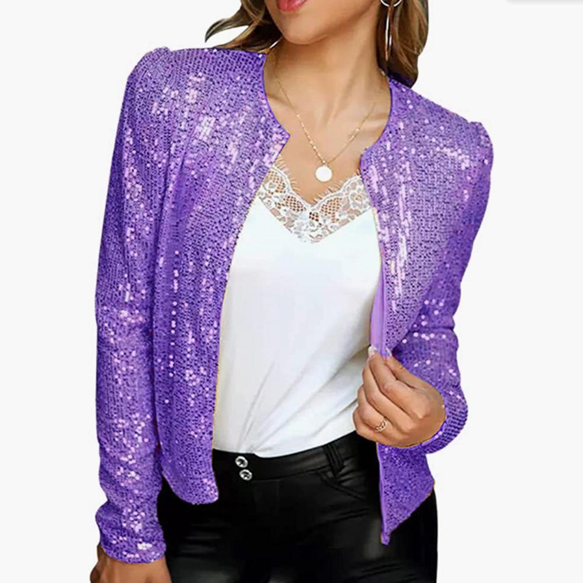 WW | Damen Satin Blazer mit Regular Fit