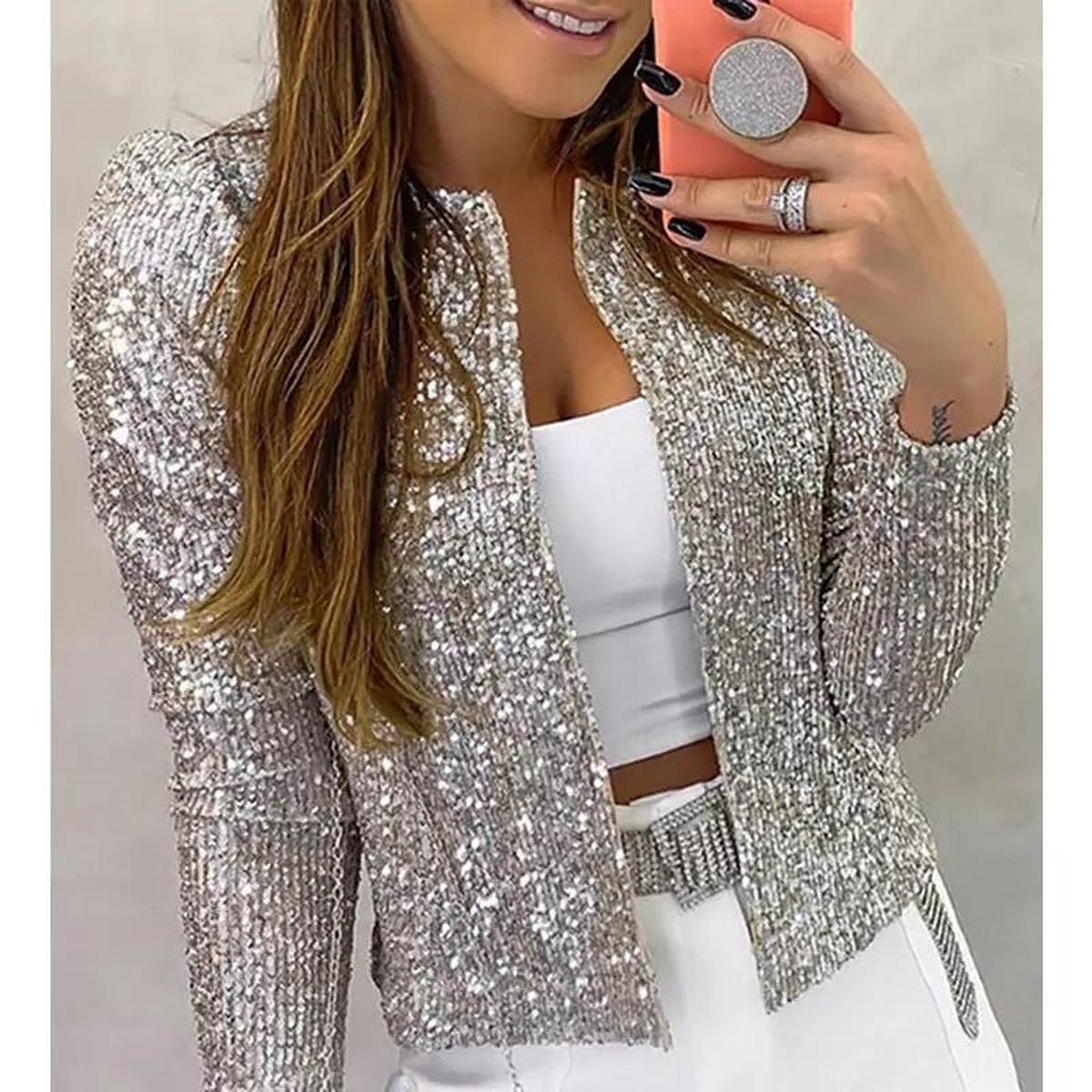 WW | Damen Satin Blazer mit Regular Fit