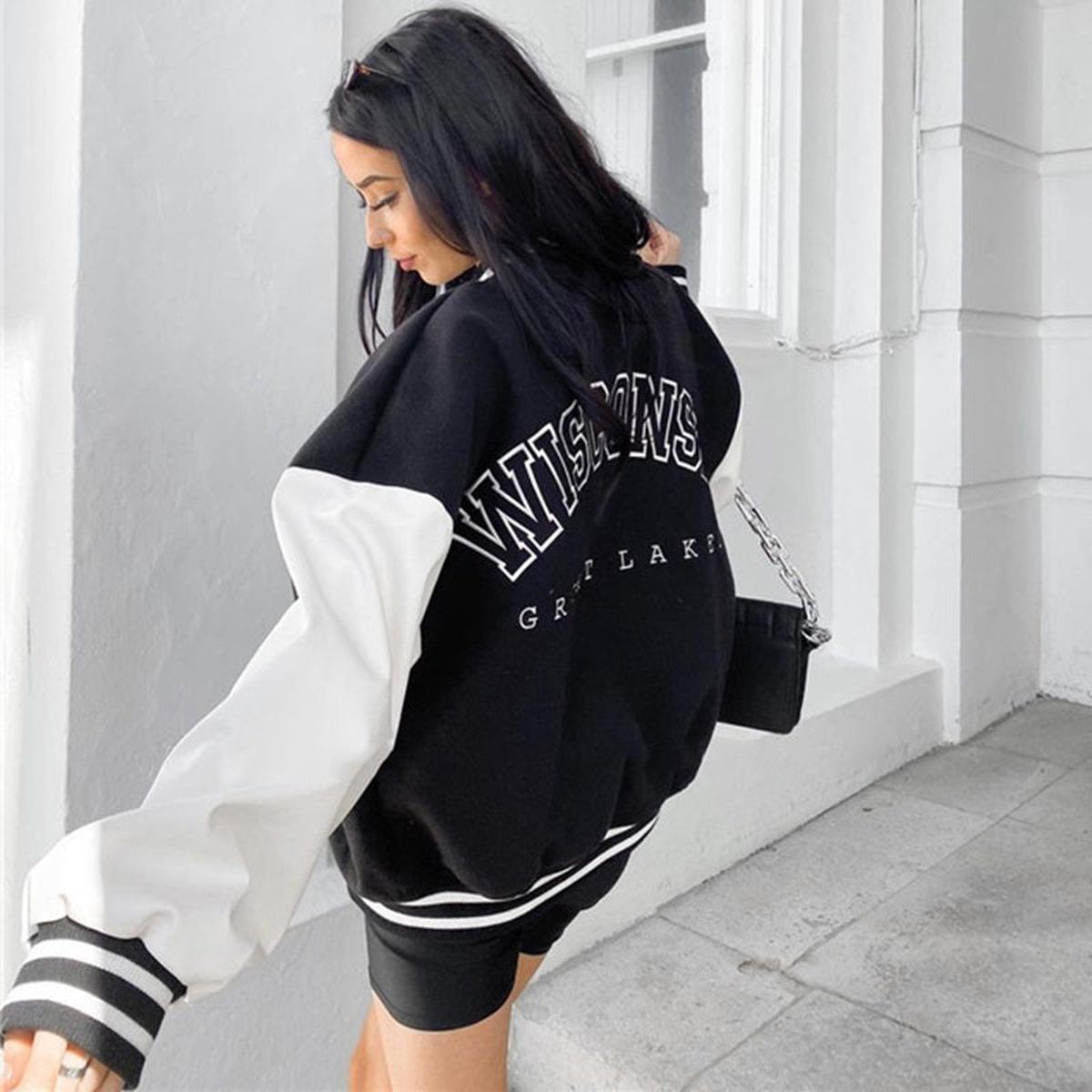 WW | Damen Sportliche Baseballjacke mit Klassischem Design
