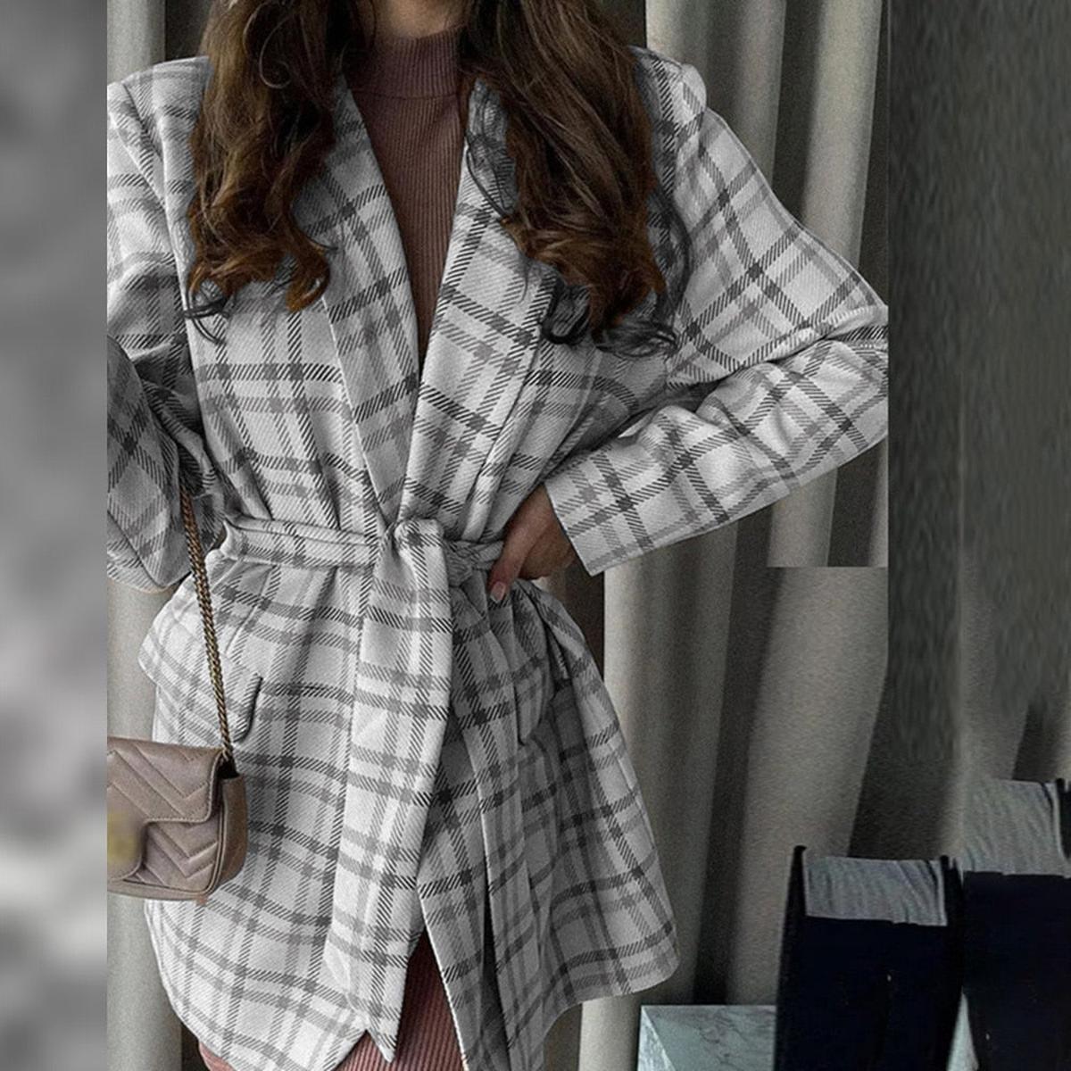 WW | Damen Frühlingsjacke Winddicht Wetterbeständig Mode Oberbekleidung