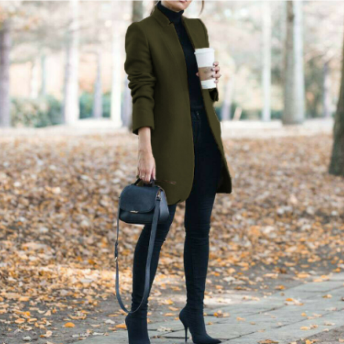 WW | Damen Wintermantel mit Stehkragen und Zeitlosem Design