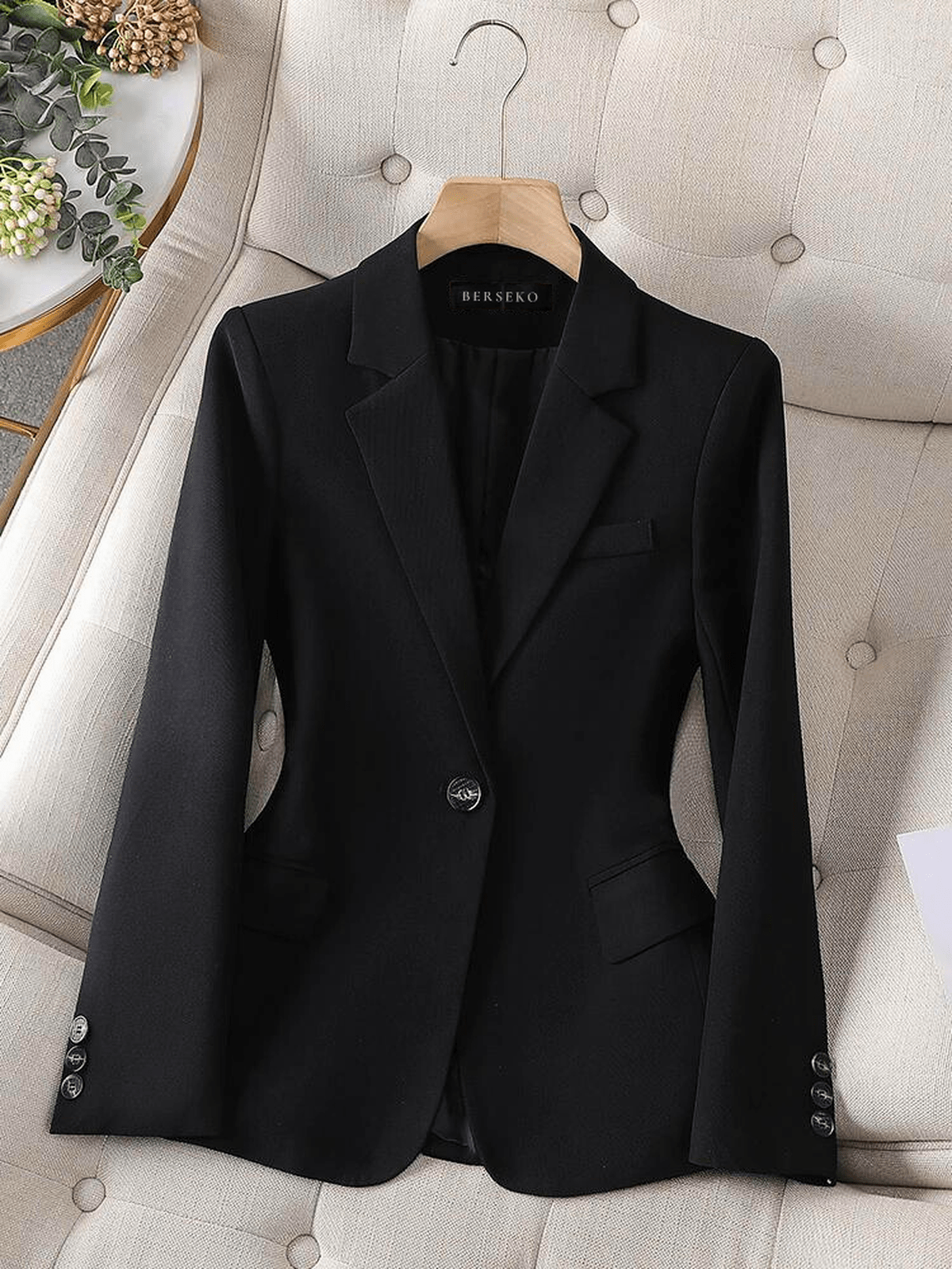 WW | Damen Maßgeschneiderter Einreihiger Blazer