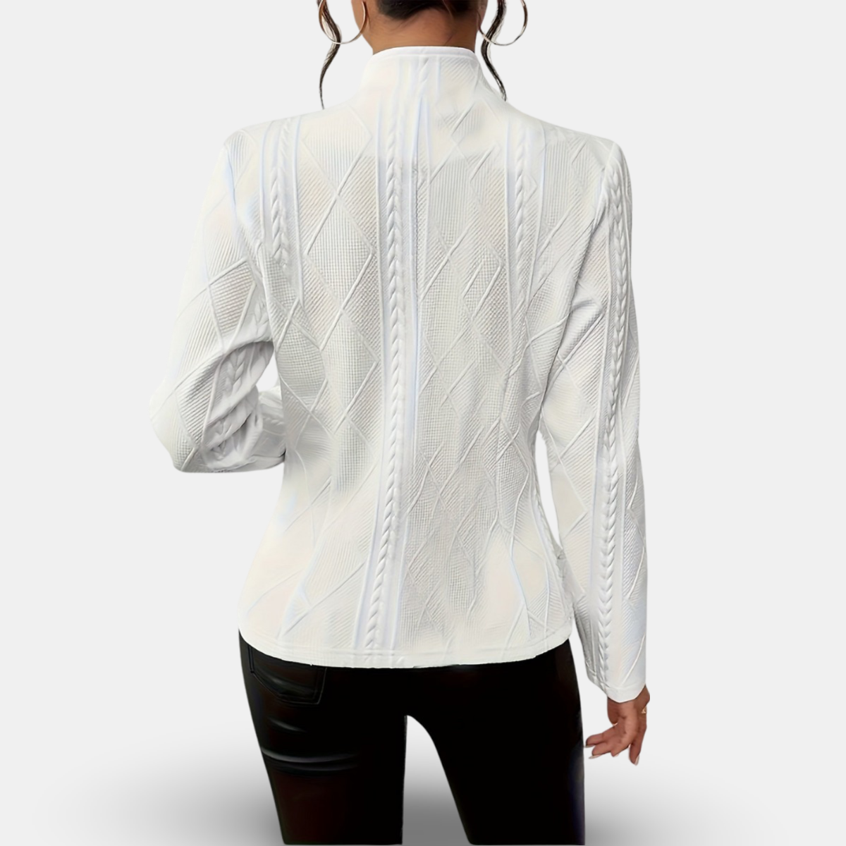 WW | Women's Textured Geometric Blazer Tailored Fit
