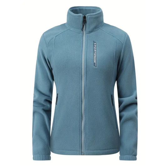 WW | Damen Warme Outdoor Fleecejacke mit Plüschfutter