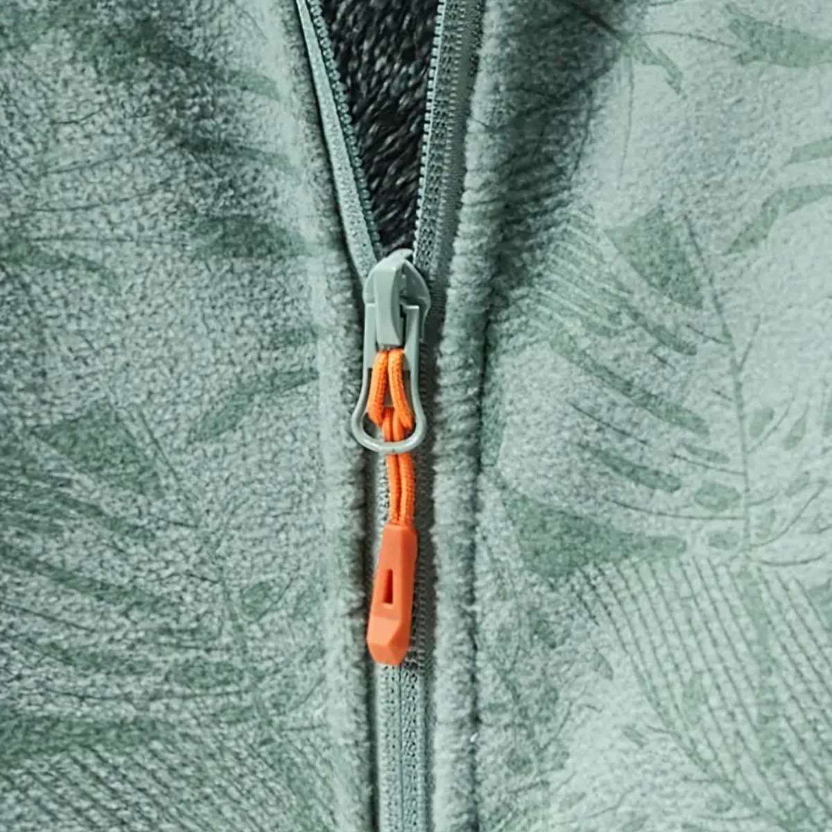 WW | Damen Winddichte Fleecejacke mit Botanischem Druck Für Herbst und Winter