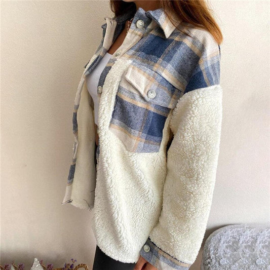 WW | Damen Wolljacke Elegant Warme Oberbekleidung