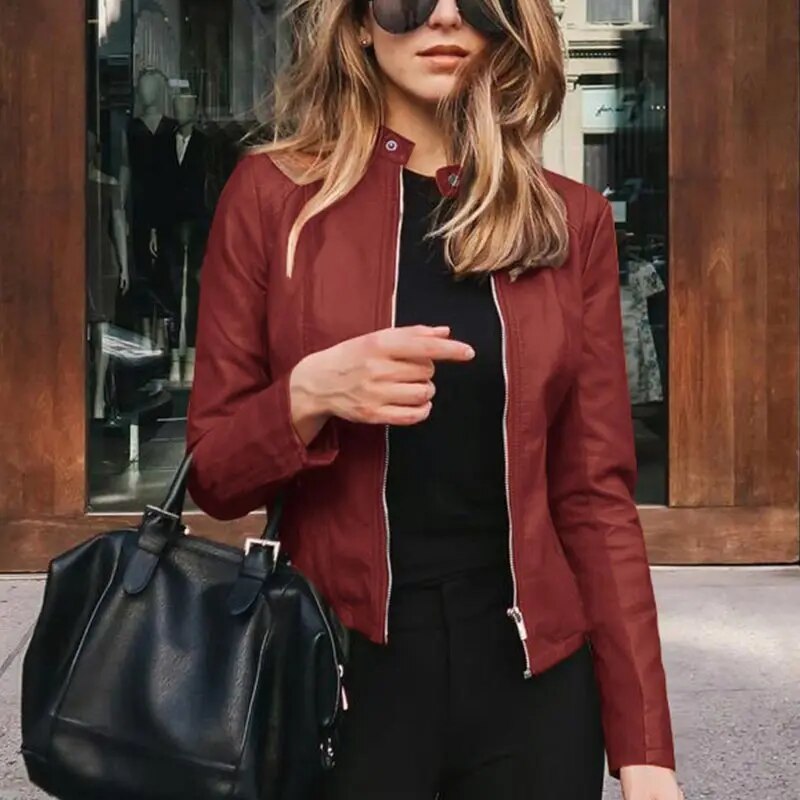 WW | Klassische Lederjacke für Damen