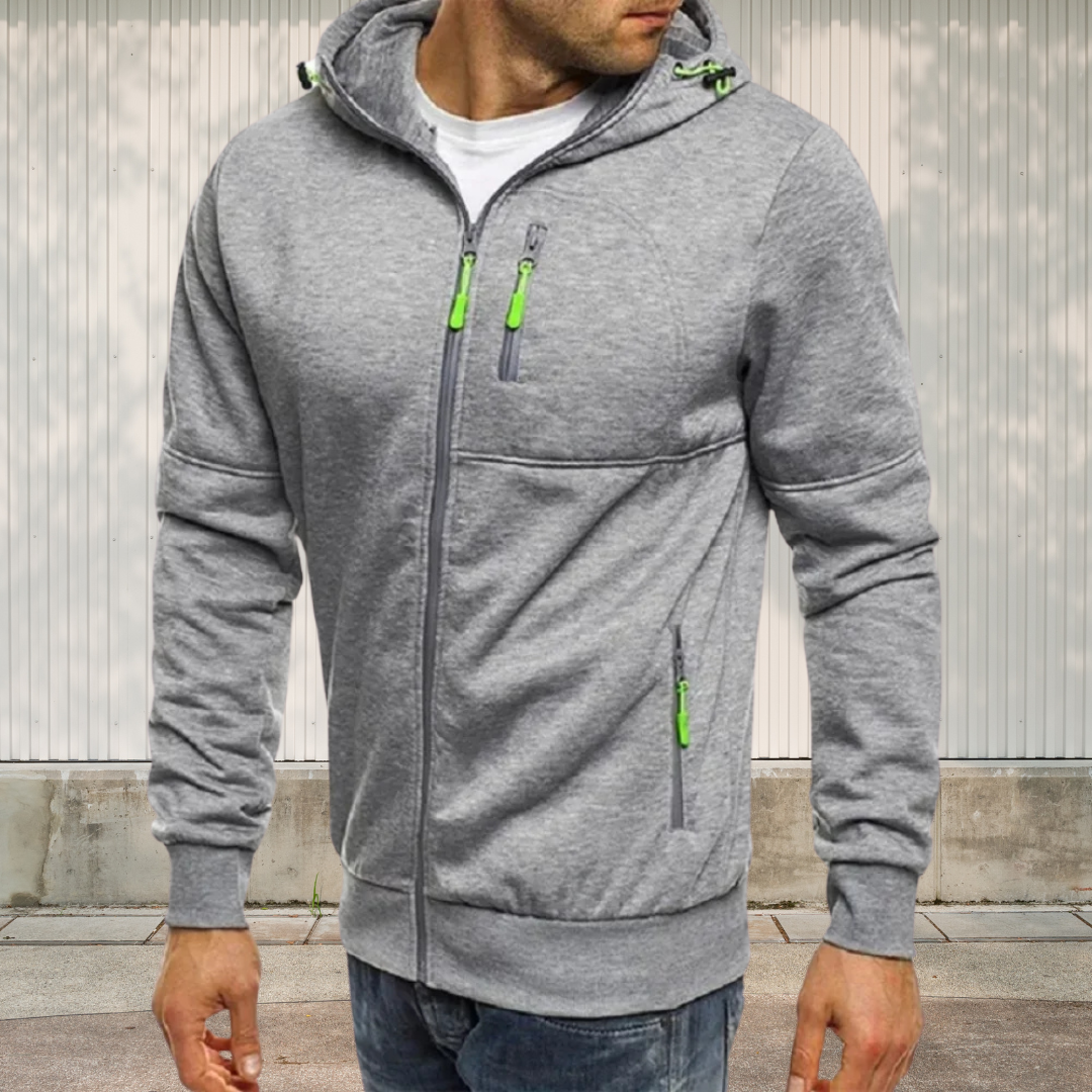 WW | Sportliche Herren Kapuzenjacke mit Reißverschluss