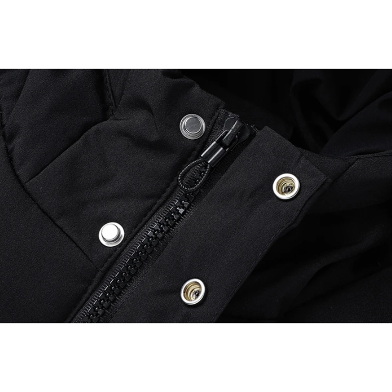 WW | Men's Long Winter Coat Warm and Windproof for Outdoor Activities