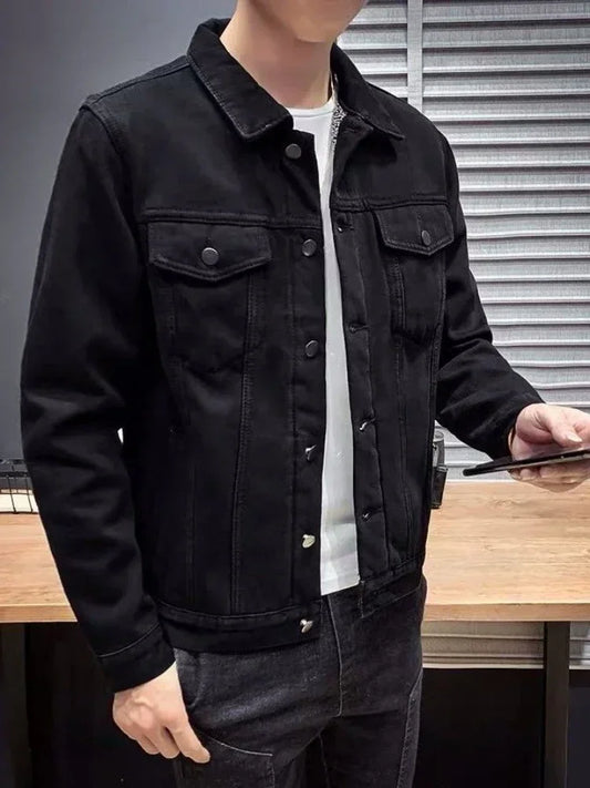 WW | Gefütterte Denim-Jacke für Herren Warm und Robust