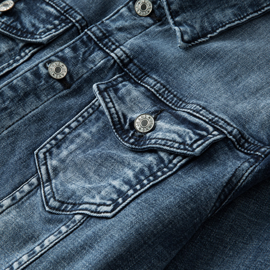 WW | Lässige Jeansjacke Für Männer Im Vintage Stil