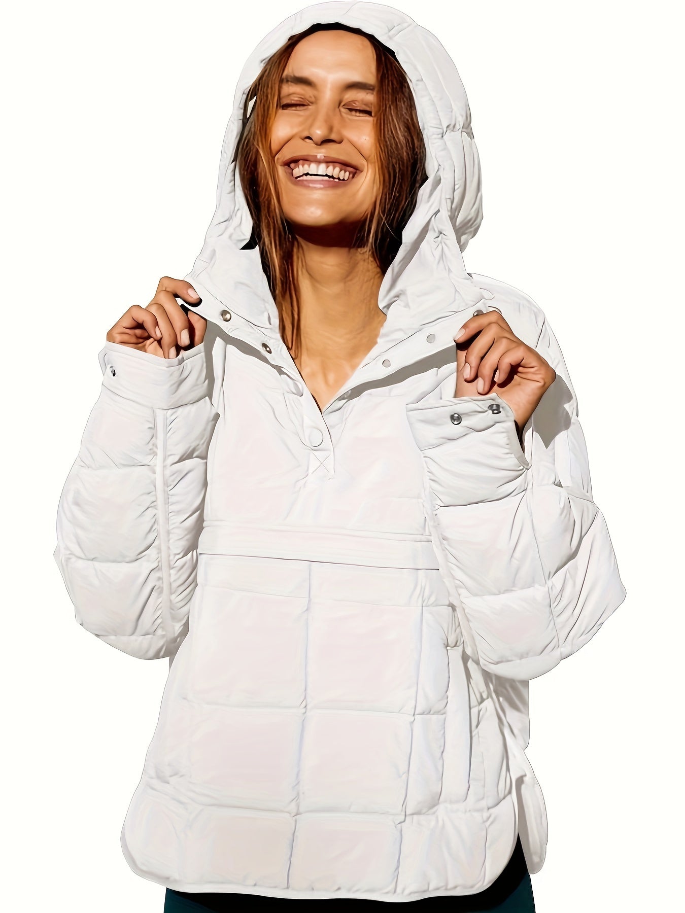WW | Warmer, casual women's hooded coat