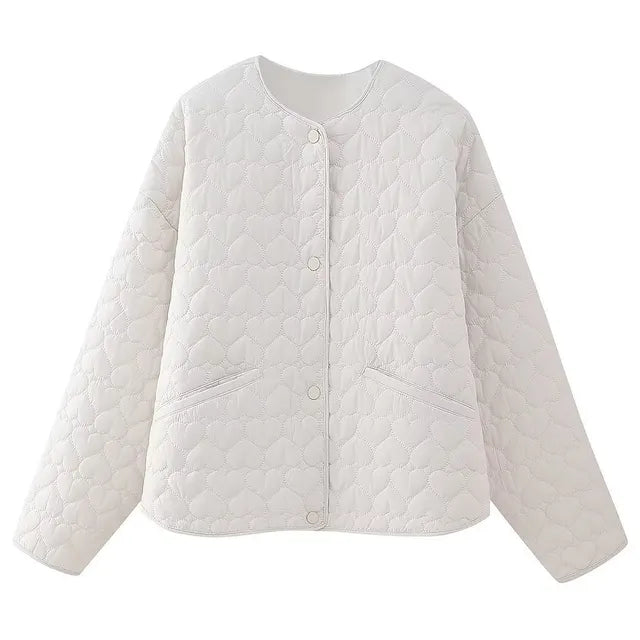 WW | Lined Jacket with Heart Pattern